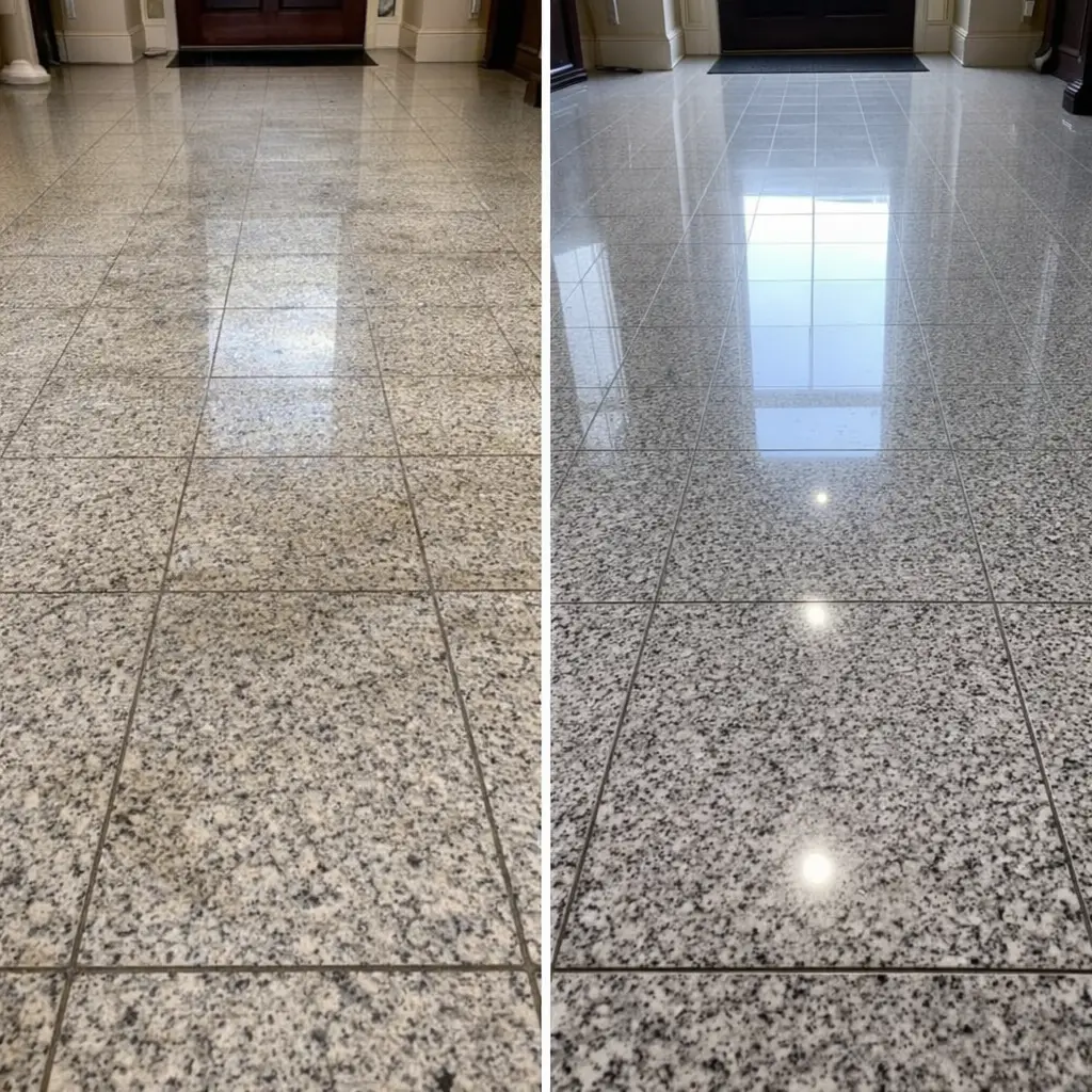 Antes e depois - Granito